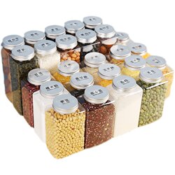 Grains storage box sealed jar square whole grains Grains storage box sealed jar square whole grains