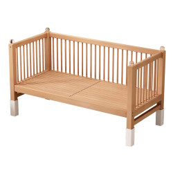 Beech children's bed spliced bed side lift solid wood bed Beech children's bed spliced bed side lift solid wood bed