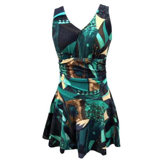 Large size swimsuit female conservative one -piece skirt swimwear new style covered with thin belly, thin middle -aged hot spring clothing fat MM middle and elderly Large size swimsuit female conservative one -piece skirt swimwear new style covered with thin belly, thin middle -aged hot spring clothing fat MM middle and elderly