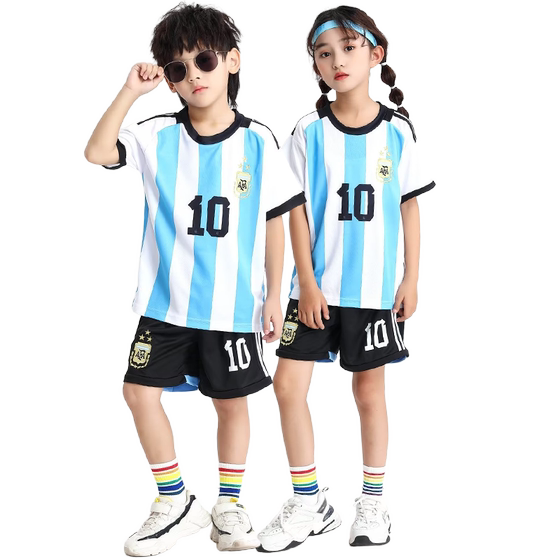 Children's Football Clothing Set Boys and Girls Sports Training Server C Robasian Neymar Argentina Messi Jersey Children's Football Clothing Set Boys and Girls Sports Training Server C Robasian Neymar Argentina Messi Jersey