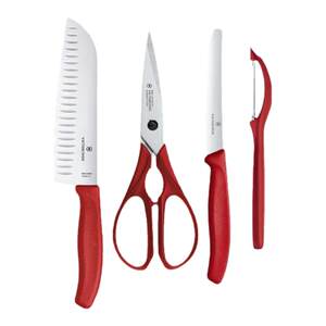 Victorinox Victorinox fruit knife kitchen knife scissor paring knife four-piece set imported kitchen knife set combination 
Victorinox Victorinox fruit knife kitchen knife scissor paring knife four-piece set imported kitchen knife set combination