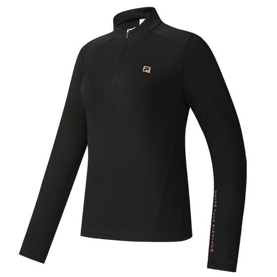 Velvet FILA long-sleeved T-shirt for women 2025 autumn new fitness sports half-zip yoga running inner top 
Velvet FILA long-sleeved T-shirt for women 2025 autumn new fitness sports half-zip yoga running inner top