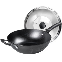 Zhongshuai handed down cast iron pot uncoated non-stick pot old-fashioned traditional cast iron pot household induction cooker gas cooking pot Zhongshuai handed down cast iron pot uncoated non-stick pot old-fashioned traditional cast iron pot household induction cooker gas cooking pot