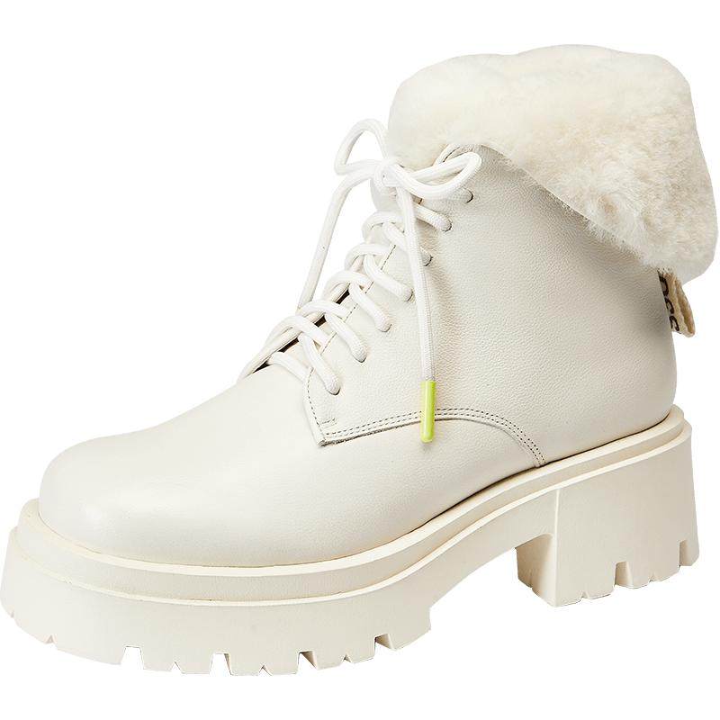 Tigrisso Women's Winter Snow Boots Warm Fur Lined Martin Boots