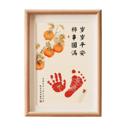 Baby's first year old full moon hand and footprint souvenir Baby's first year old full moon hand and footprint souvenir