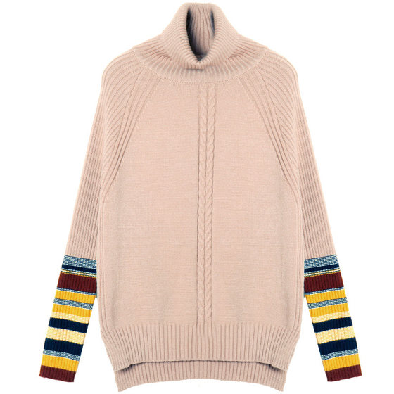 Clearance! High-neck pullover sweater for women thickened autumn and winter clothes new color-blocking short top base sweater for women
Clearance! High-neck pullover sweater for women thickened autumn and winter clothes new color-blocking short top base sweater for women