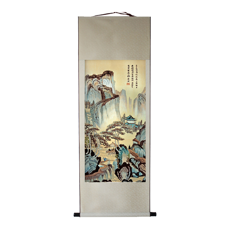 中国美術『 唐寅  唐伯虎  山水 』 中国明代山水画家   手巻 a02 中国古代山水画，明四家唐寅山水画欣赏_唐伯虎_人物画_吴中四才子