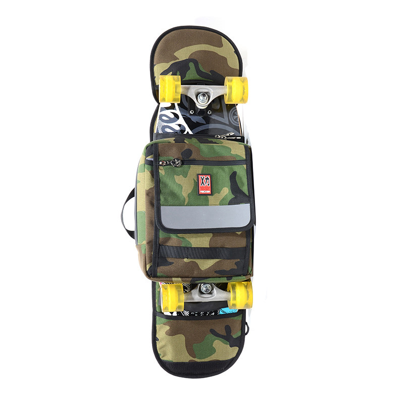 Mackar Skateboard Bag Double Rocker, Camouflage