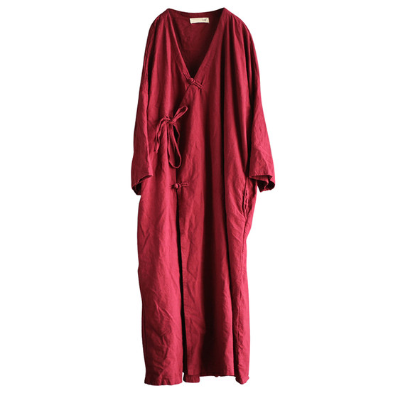 Autumn women's improved retro schemes literary solid color lines, sand, sand washing, hemp, medium long trench coat, fresh and thin
Autumn women's improved retro schemes literary solid color lines, sand, sand washing, hemp, medium long trench coat, fresh and thin