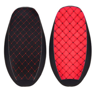 Electric car pedal motorcycle cushion sleeve sunscreen and breathable cloth square grid seat cushion battery car four seasons universal seat Electric car pedal motorcycle cushion sleeve sunscreen and breathable cloth square grid seat cushion battery car four seasons universal seat