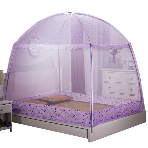Mongolian mosquito net 1.8m home mosquito anti -children's drop zipper 1.5m2 meter bed 1.35 student dormitory tattoo tile Mongolian mosquito net 1.8m home mosquito anti -children's drop zipper 1.5m2 meter bed 1.35 student dormitory tattoo tile