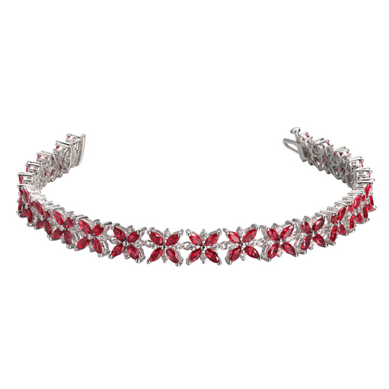 HIVENGI/Haifanji 7.1 carat Myanmar natural pigeon blood red ruby bracelet 18K gold 1 carat diamond
HIVENGI/Haifanji 7.1 carat Myanmar natural pigeon blood red ruby bracelet 18K gold 1 carat diamond
