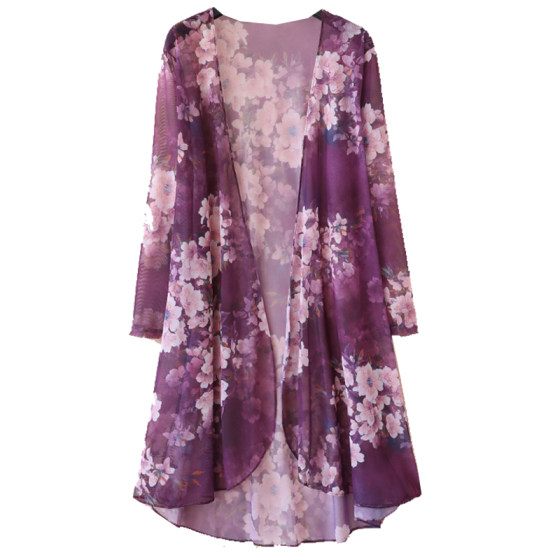 Sunscreen clothing for women in summer, Korean version, medium length cardigan with shawl over thin jacket, loose oversized mesh sunscreen shirt Sunscreen clothing for women in summer, Korean version, medium length cardigan with shawl over thin jacket, loose oversized mesh sunscreen shirt