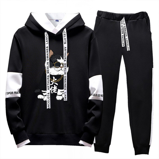 Two-piece spring and autumn suits for male students Korean style trendy teenager sweatshirt men casual jacket long sleeve sports
Two-piece spring and autumn suits for male students Korean style trendy teenager sweatshirt men casual jacket long sleeve sports