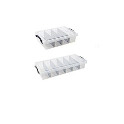 Transparent separated underwear storage box underwear socks Transparent separated underwear storage box underwear socks