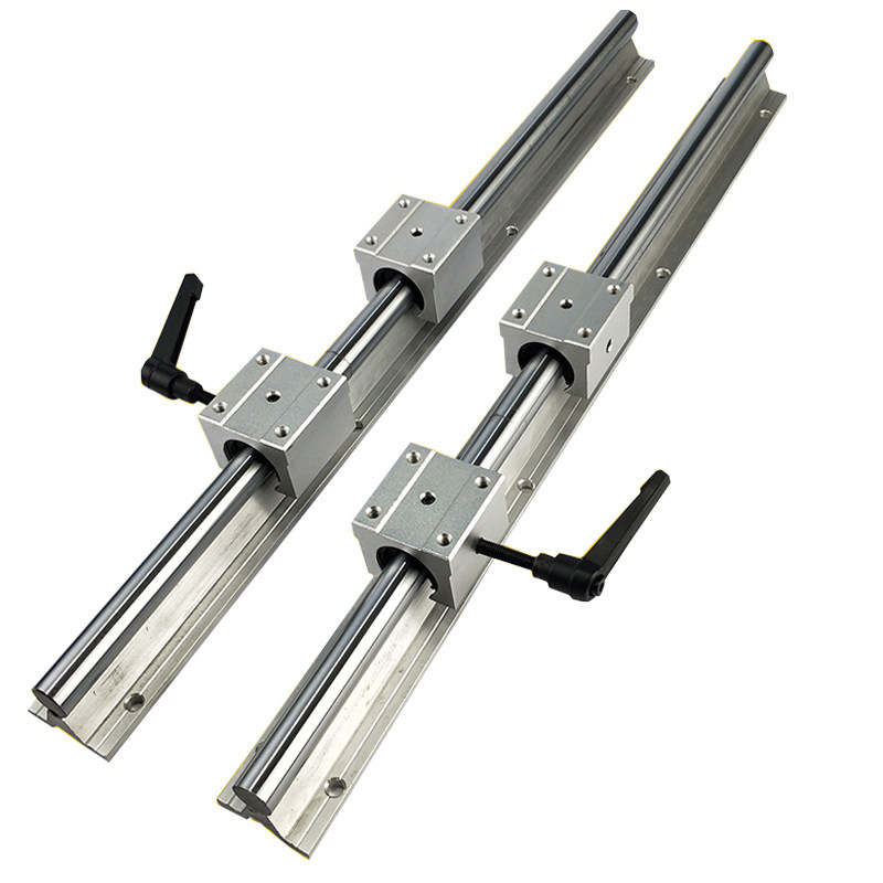 Support Arbre Horizontal 2 Pièces 10-20mm - Fixation Rail Guidage Linéaire Extrémité Axe