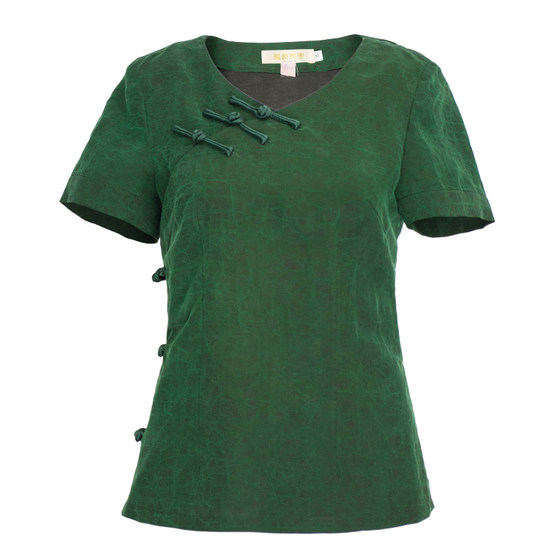 Cheongsam top improved fashionable short 2025 new silk fragrance cloud tile button retro style Tang suit top for women summer
Cheongsam top improved fashionable short 2025 new silk fragrance cloud tile button retro style Tang suit top for women summer