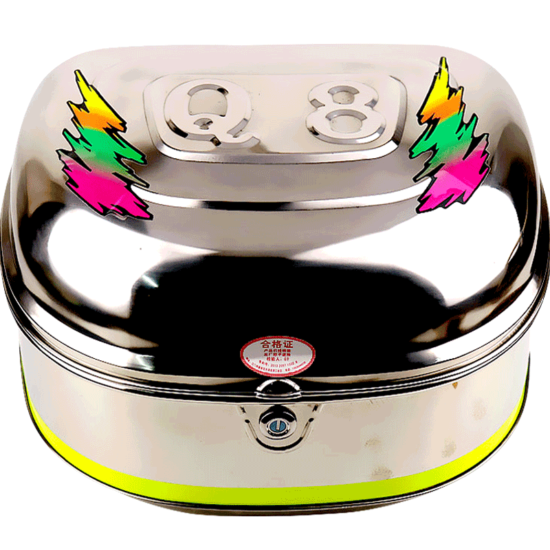 Motorcycle trunk trunk electric car rear trunk extra large scooter motorcycle thickened stainless steel universal
Motorcycle trunk trunk electric car rear trunk extra large scooter motorcycle thickened stainless steel universal