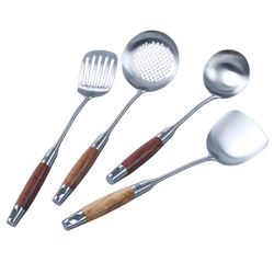 Dianjiang filter spoon anti-scalding kitchen thickened stainless steel spatula Dianjiang filter spoon anti-scalding kitchen thickened stainless steel spatula