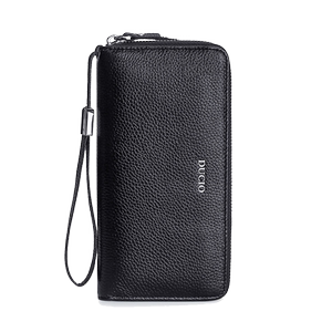 The head layer cowhide wallet men's long leather zipper handbag big capacity multi -card -level fiber clip multi -functional multi -function The head layer cowhide wallet men's long leather zipper handbag big capacity multi -card -level fiber clip multi -functional multi -function