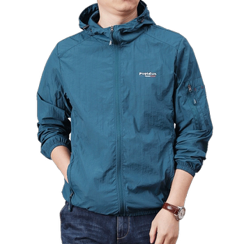 Men's summer outdoor hooded loose sun protection clothes
 Men's summer outdoor hooded loose sun protection clothes