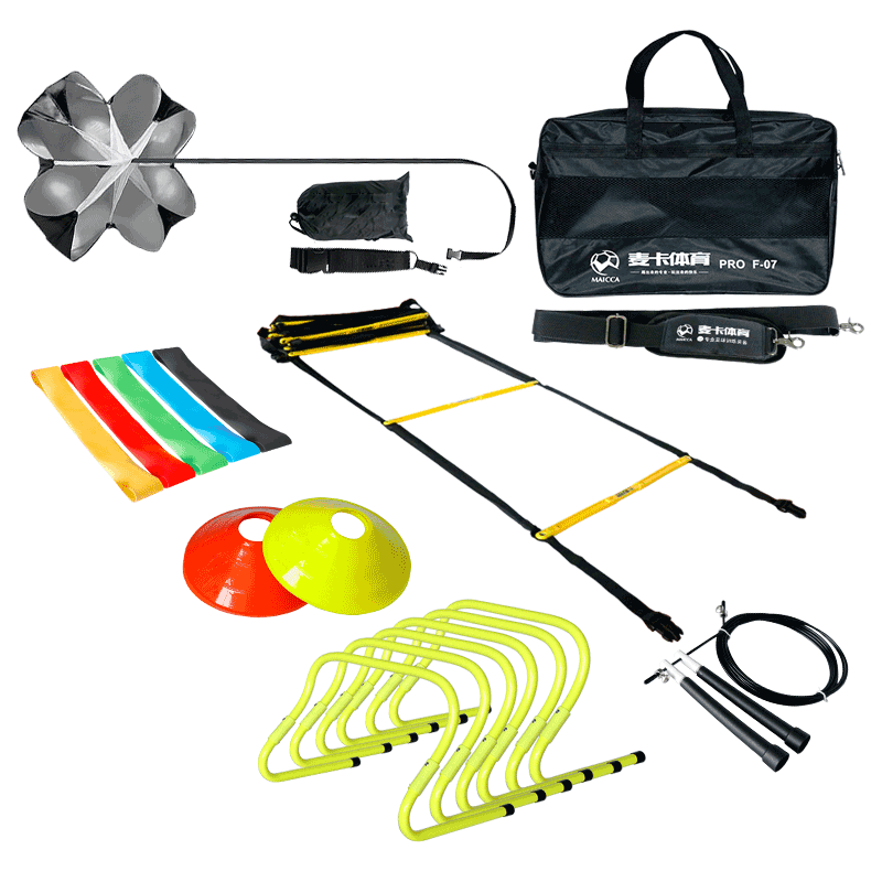 Football training equipment set, logo bucket, logo disc, logo pole, obstacle agile ladder, children's training equipment Football training equipment set, logo bucket, logo disc, logo pole, obstacle agile ladder, children's training equipment