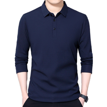 Middle-aged thin versatile casual long-sleeved T-shirt dad outfit Middle-aged thin versatile casual long-sleeved T-shirt dad outfit