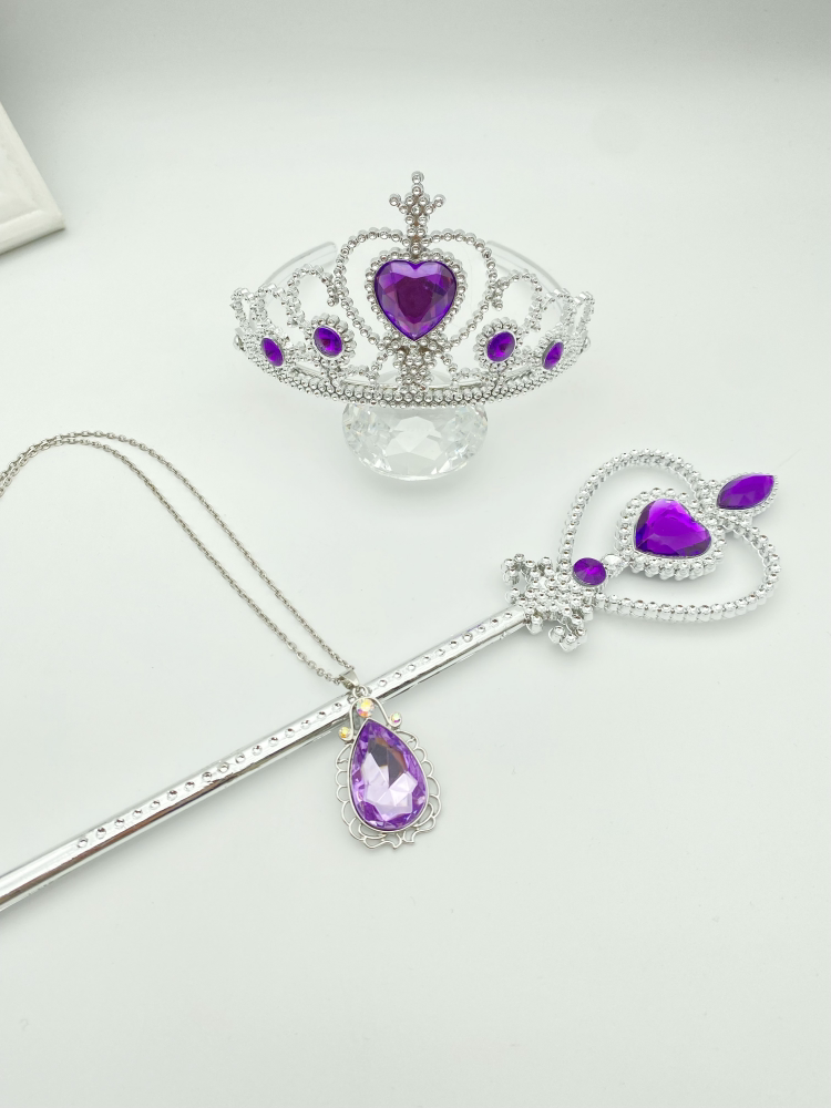 Purple Sofia The First Tiara And Amulet Princess Tiara Crown For