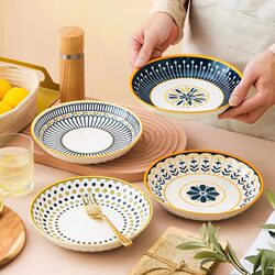 Trendy High-Appearance Plates Japanese-Style Plates Dish Plates Household Ceramic Dinner Plates Fruit Plates Simple Ins Tableware Plates Trendy High-Appearance Plates Japanese-Style Plates Dish Plates Household Ceramic Dinner Plates Fruit Plates Simple Ins Tableware Plates