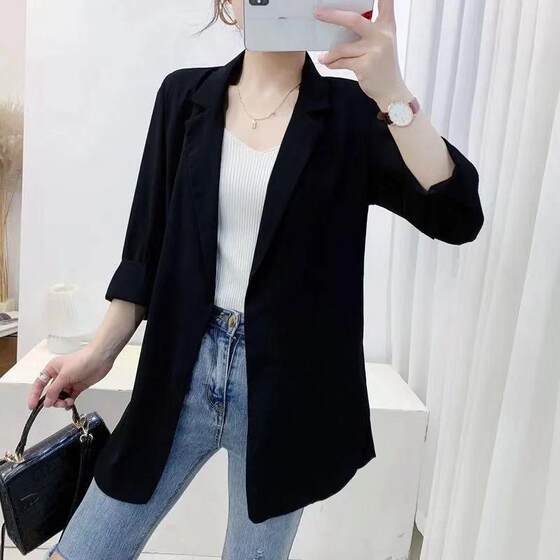 Falling and elegant white chiffon small suit women temperament medium long leisure west service spring and summer loose thin coat
Falling and elegant white chiffon small suit women temperament medium long leisure west service spring and summer loose thin coat