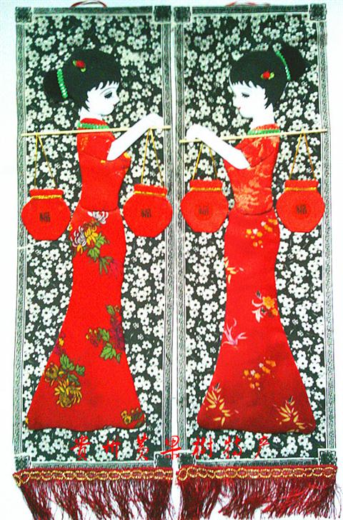 品苗族蜡染布艺贴画幼儿园装饰壁挂工艺品,工艺品折扣网,工艺