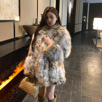 Imported fashionable slimming fur coat for women in original colors Imported fashionable slimming fur coat for women in original colors