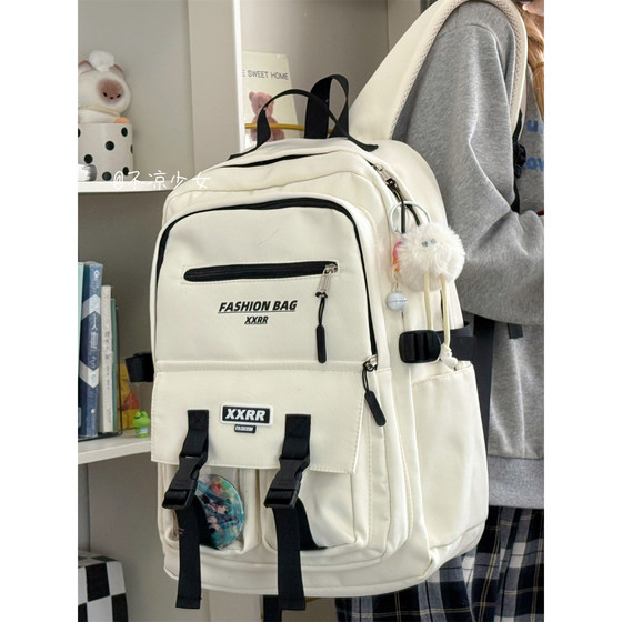 Multi-pocket work bag Japanese style Harajuku style student simple large capacity niche backpack retro travel backpack Multi-pocket work bag Japanese style Harajuku style student simple large capacity niche backpack retro travel backpack