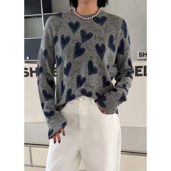 Now found poems and songs 66389 design sense niche comfortable round neck pullover love letter sweater women 2025 autumn outfit
Now found poems and songs 66389 design sense niche comfortable round neck pullover love letter sweater women 2025 autumn outfit