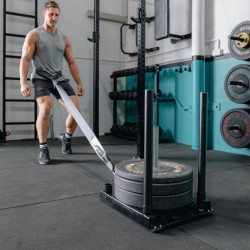 Sled for Home Use, Detachable, Multifunctional, for Athletics and Personal Training, Enhances Explosive Power, Full-Body Exercise Device, Includes Belt Sled for Home Use, Detachable, Multifunctional, for Athletics and Personal Training, Enhances Explosive Power, Full-Body Exercise Device, Includes Belt