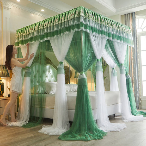 High-end European floor-standing palace mosquito net three-door double-layer encrypted thick dust-proof top thick bracket princess style
High-end European floor-standing palace mosquito net three-door double-layer encrypted thick dust-proof top thick bracket princess style
