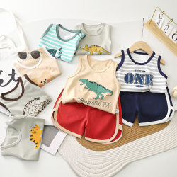 Children's pure cotton vest a Korean style summer Children's pure cotton vest a Korean style summer