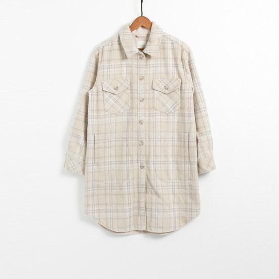 Nordic prenatal samples Women's mid-length shirt plaid coat coat
Nordic prenatal samples Women's mid-length shirt plaid coat coat