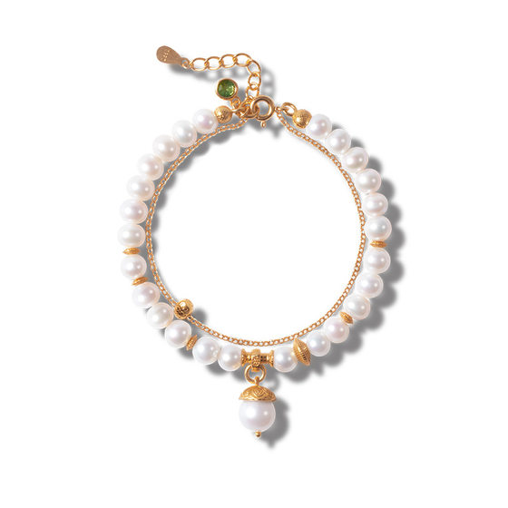 Spot natural bright light freshwater pearl bracelet for women S925 silver plated 18K gold enamel jade bracelet
Spot natural bright light freshwater pearl bracelet for women S925 silver plated 18K gold enamel jade bracelet