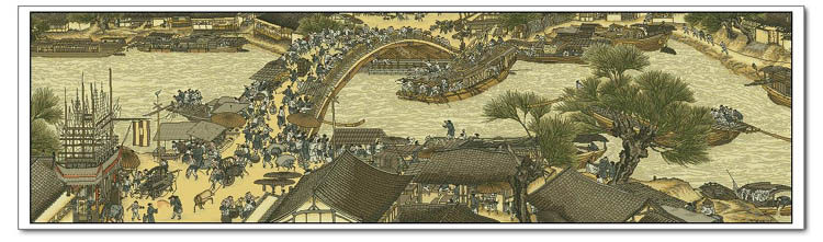 胡丽丽十字绣dmc套件 清明上河图拱桥版 有3d 5d精准印花印布