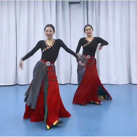 Tibetan dance performance costume square dance skirt female split ethnic Mongolian adult art exam performance costume
Tibetan dance performance costume square dance skirt female split ethnic Mongolian adult art exam performance costume