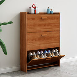 Ultra-Thin 17cm Tipping Shoe Cabinet, Modern Foyer Cabinet, Simple and Economical Solid Wood Color Doorway Space-Saving Household Shoe Rack Ultra-Thin 17cm Tipping Shoe Cabinet, Modern Foyer Cabinet, Simple and Economical Solid Wood Color Doorway Space-Saving Household Shoe Rack