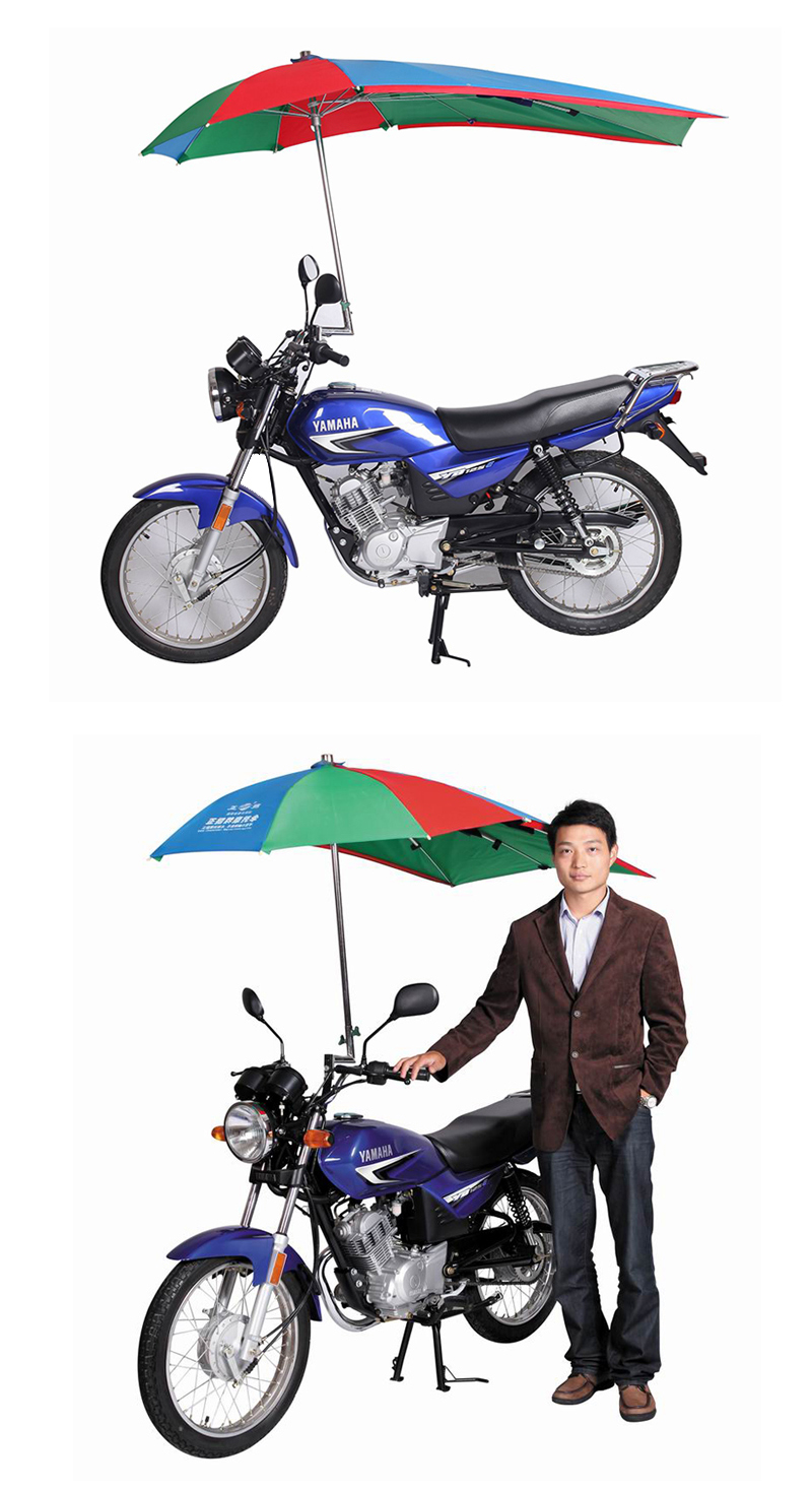 正招电瓶摩托车遮阳伞雨棚三轮电动车雨伞加粗防晒太阳伞六边支架