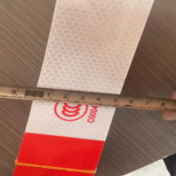 Authentic truck reflective stickers car body reflective strips red and white stickers vehicle annual inspection logo annual review reflective tape Authentic truck reflective stickers car body reflective strips red and white stickers vehicle annual inspection logo annual review reflective tape