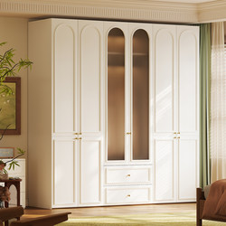 New 2025 Hot-Selling Model, All Solid Wood Oak French Cream-Style Wardrobe, Bedroom Home Use, Modular Large Wardrobe New 2025 Hot-Selling Model, All Solid Wood Oak French Cream-Style Wardrobe, Bedroom Home Use, Modular Large Wardrobe