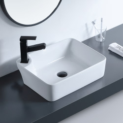Dosc Simple Countertop Basin Balcony Left Side Faucet Wash Basin Bathroom Bathroom Cabinet Ceramic Small Wash Basin Basin Dosc Simple Countertop Basin Balcony Left Side Faucet Wash Basin Bathroom Bathroom Cabinet Ceramic Small Wash Basin Basin