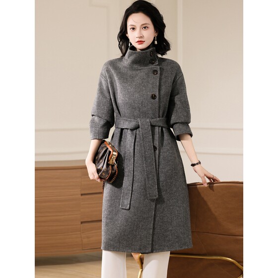 Official website authentic 2025 new double-sided cashmere coat for women mid-length over-knee temperament lace-up stand-alone wool woolen
Official website authentic 2025 new double-sided cashmere coat for women mid-length over-knee temperament lace-up stand-alone wool woolen