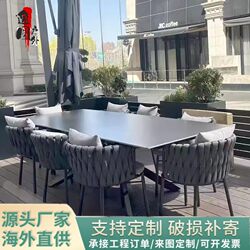 Balcony Outdoor Table and Chair Combination Leisure Outdoor Garden Terrace Hotel High-End Rattan Furniture Open-Air Balcony Outdoor Table and Chair Combination Leisure Outdoor Garden Terrace Hotel High-End Rattan Furniture Open-Air