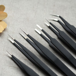 Stainless steel handmade tweezers pointed round head pincher clip Stainless steel handmade tweezers pointed round head pincher clip