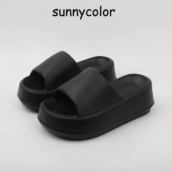 SUNNYCOLOR high-heeled slippers for women in summer wear fashionable, simple and versatile one-soled flip-soled beach sandals
SUNNYCOLOR high-heeled slippers for women in summer wear fashionable, simple and versatile one-soled flip-soled beach sandals